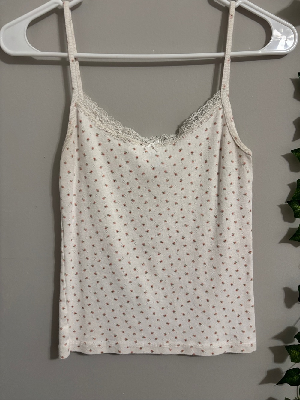 John Galt Women’s Lace-Trim Floral Cami Tank Top